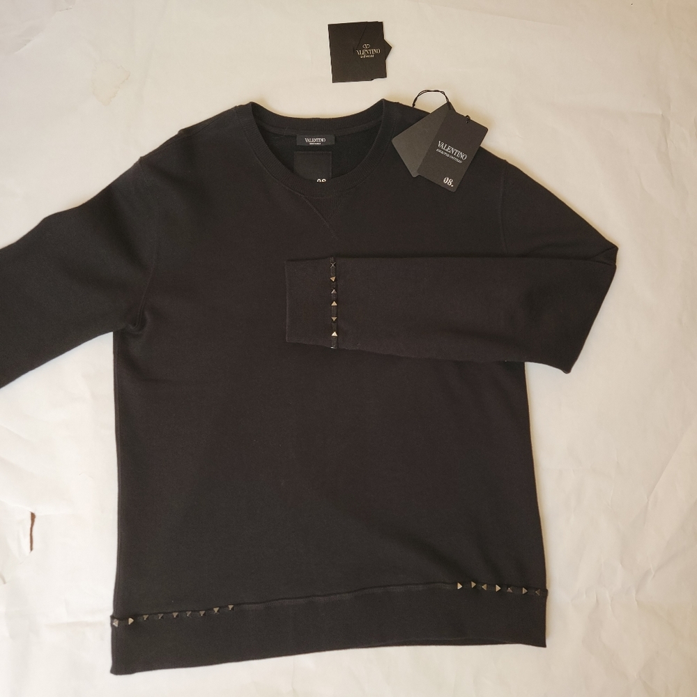 Valentino Rockstud Untitled Crewneck Sweatshirt